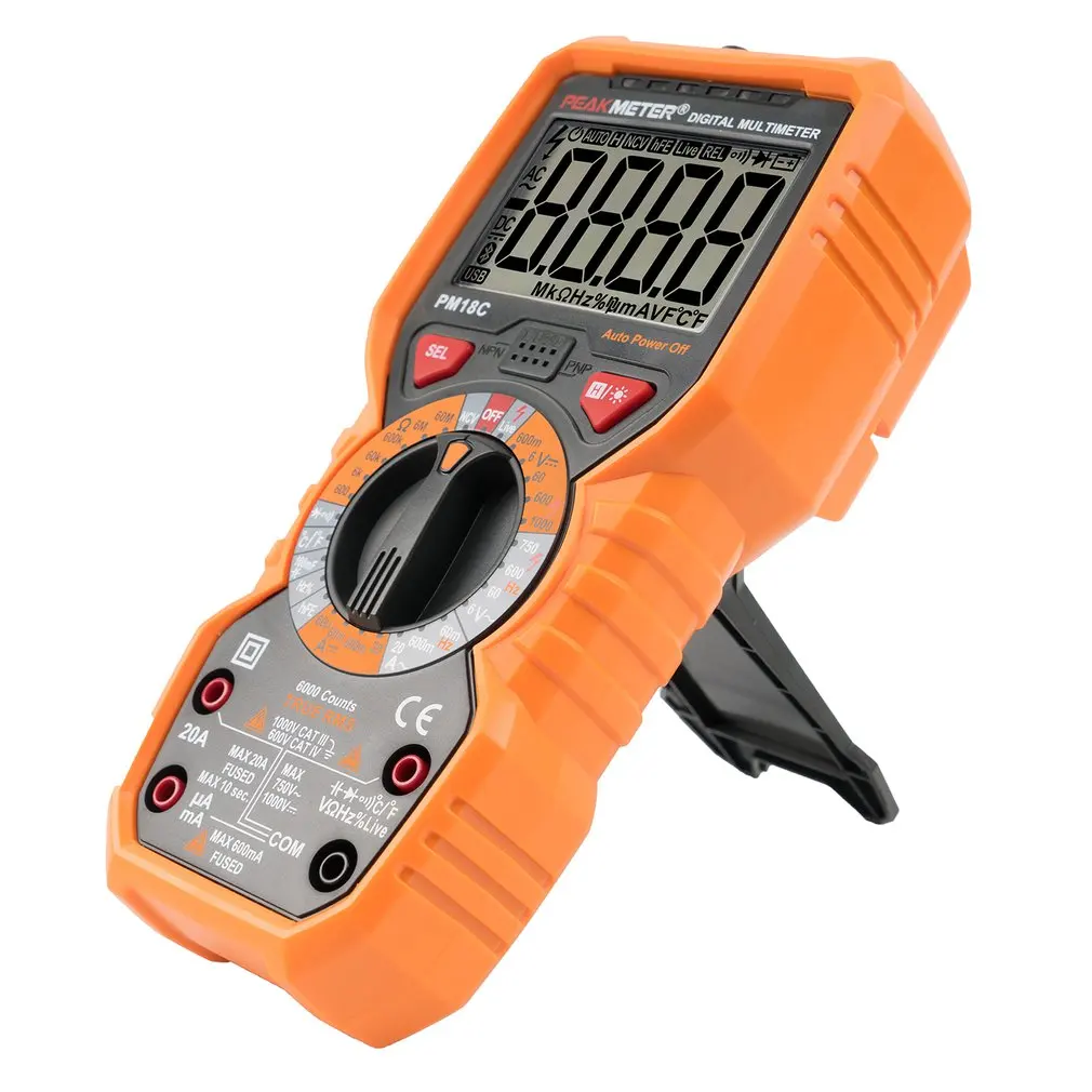 PEAKMETER PM8233E Авто Диапазон Цифровой мультиметр Multi function метр тестер инструменты DC