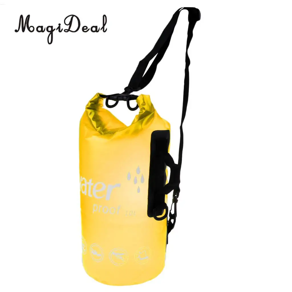 10L Waterproof Dry Bag Swimming Rafting Kayaking Boat Canoe Backpack Swimming Dry Sack for Surfing Sailng Scuba Diving Floating