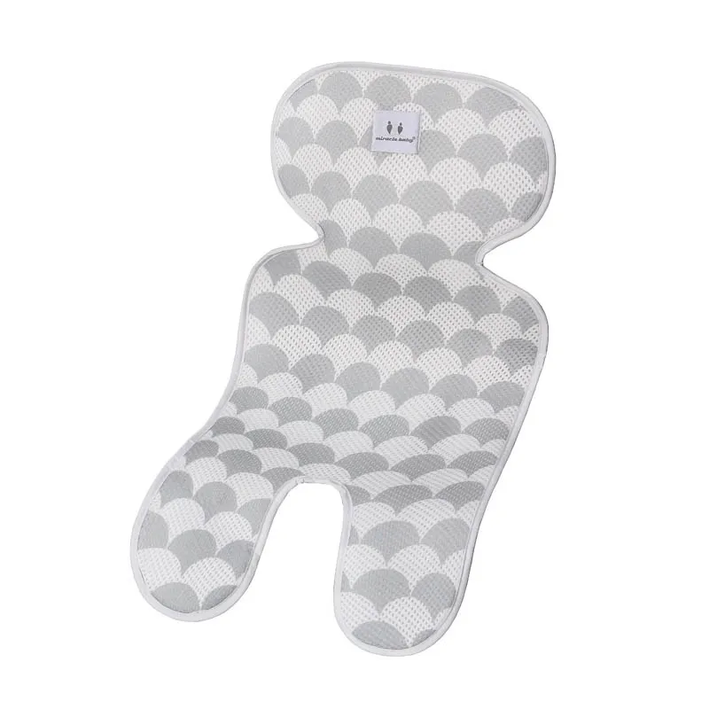 Летняя 3D дышащая сетчатая подушка для коляски, подстилка в коляску детский, обеденный Подушка для стула, автомобильные подушки безопасности, аксессуары для колясок - Цвет: Grey A