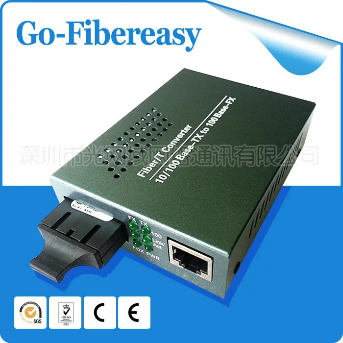 2 шт./лот 100% Новый 60 км одномодовое 10/100 Мбит Волоконно-Оптические Media Converter 1550nm Wavelenth RJ45 для Разъем SC