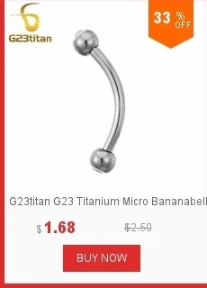 G23titan G23 Titanium Body Piercing jewelry Straight Barbell for Tongue Lip Ear Earring Nipple Bar Ring Barbell Body Piercing