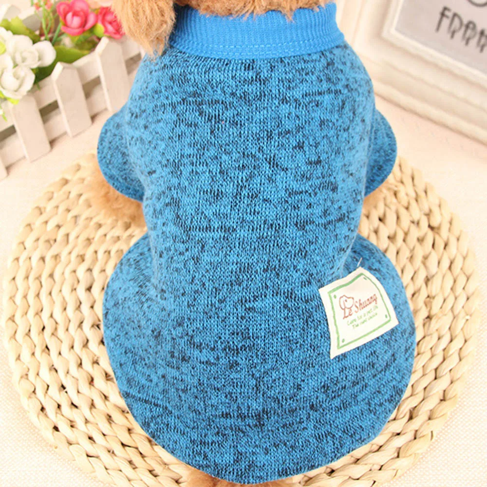 

Wool Soft Keep Warm Winter Pet Dog Cat Pure Classic Sweater Cloth for Small Medium Large Dog Cat Pet Size S~XXL Pet Supplie F923