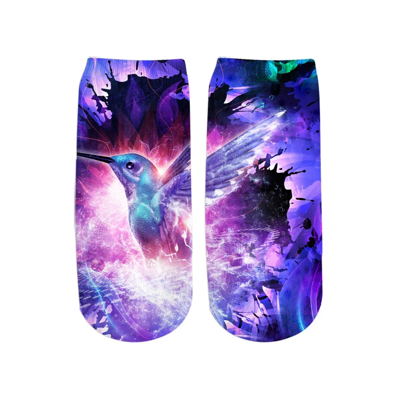 Hummingbird Fire Ankle Socks