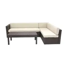 Современный Дизайн Роскошный б/у Плетеный ротанг изогнутый диван