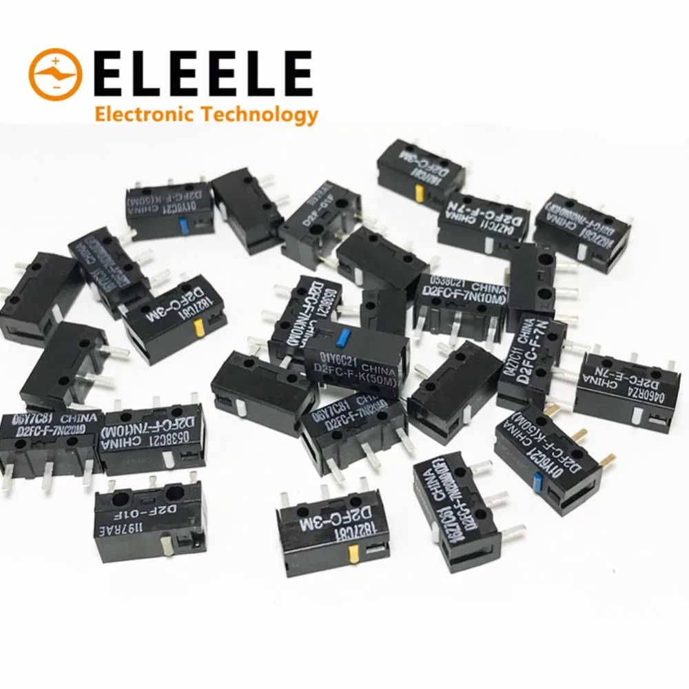 

10PCS OMRON Micro Switch Microswitch D2FC-F-7N For Mouse Button Fretting D2F-J Microswitch PN35