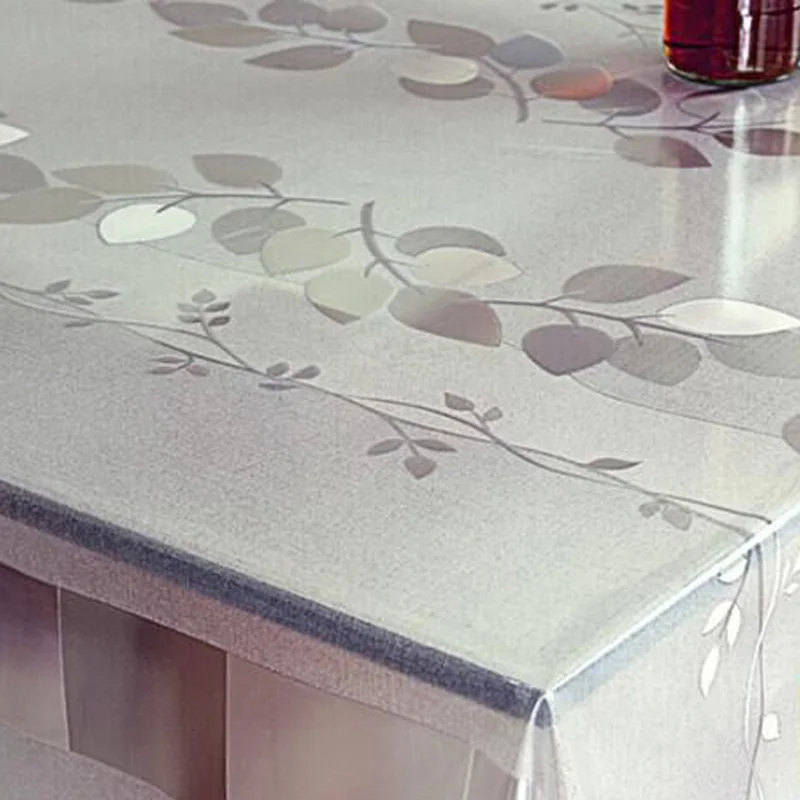 

Multi-Size PVC Nape Table Cloth Plastic Waterproof Oil proof Dining Tablecloth Plaid Printed Table Cover Overlay Nape Printed
