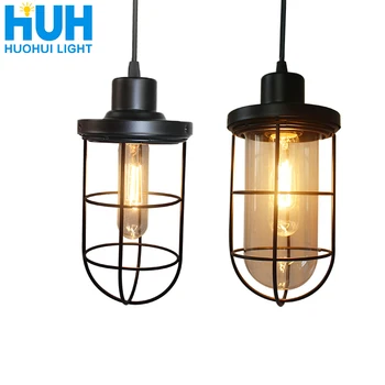 

Vintage Pendant Lamp Loft Iron Industrial Style Home Lighting Living Room Bed Room Iron Suspension Light fixture E27 Lamps Base