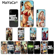 MaiYaCa rockstar gta 5 Grand Theft новое поступление черный чехол для телефона для Apple iPhone 8 7 6 6S Plus X XS MAX 5 5S SE XR