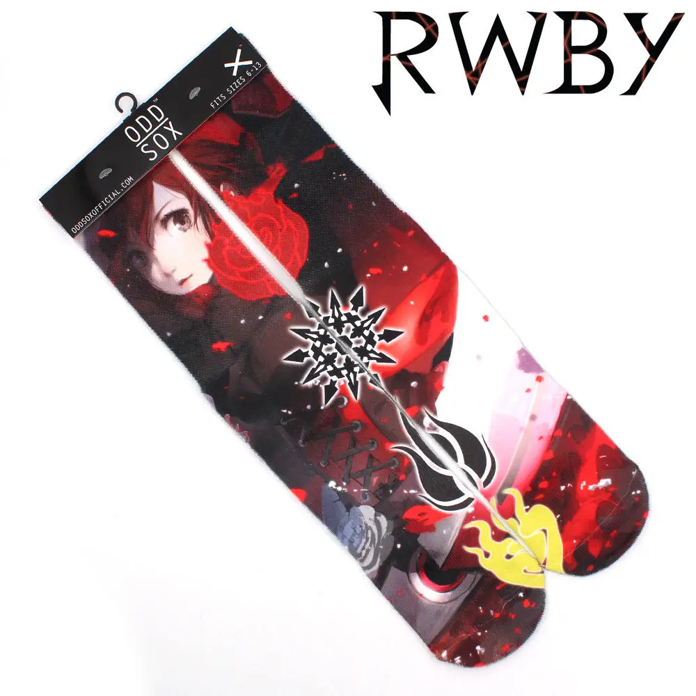 OHCOMICS хит продаж 4*16 "унисекс Аниме RWBY рубиновый розовый красный хлопок гольфы чулки полный краски колготки Косплей Костюм шланг подарки