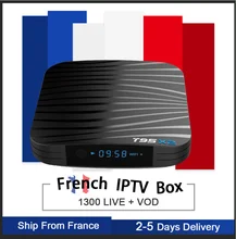 T95X2 Android8.1 S905x2 16/32G Smart TV box&NEO French subscription Europe France Arabic UK Belgium IPTV