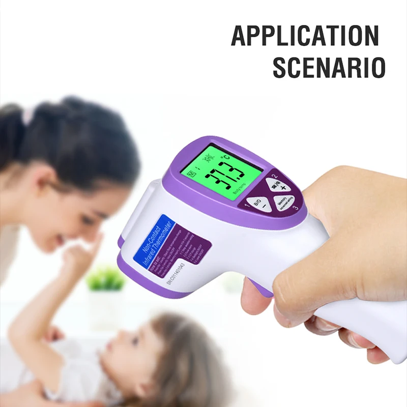 Muti fuction Baby Adult Digital Termomete Infrared Forehead Body Thermometer Gun Non contact Temperature Measurement Device 5