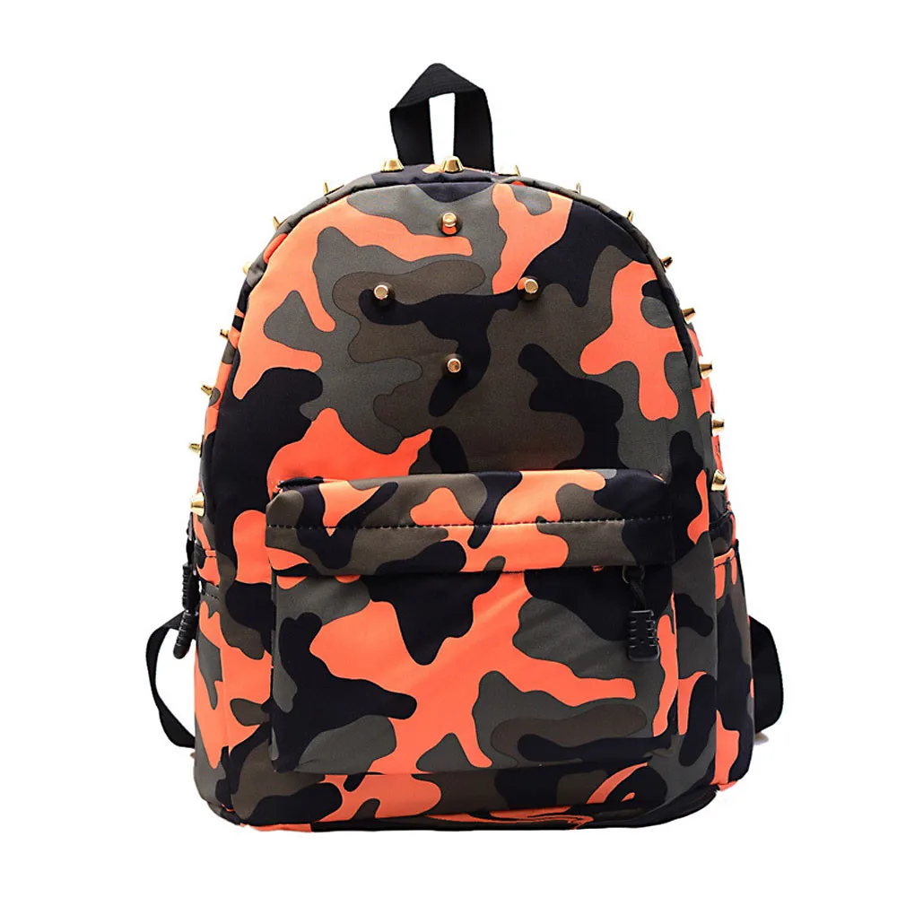 

1PC studded camouflage backpack Children's school bag rivet camouflage backpack cute baby child backpack