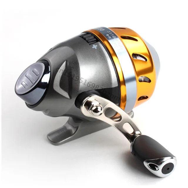 $US $14.59 Slingshot fishing Reel Spinning Hand Wheel 2 BBCatapult Outdoor Hunting Closed Reel With Line