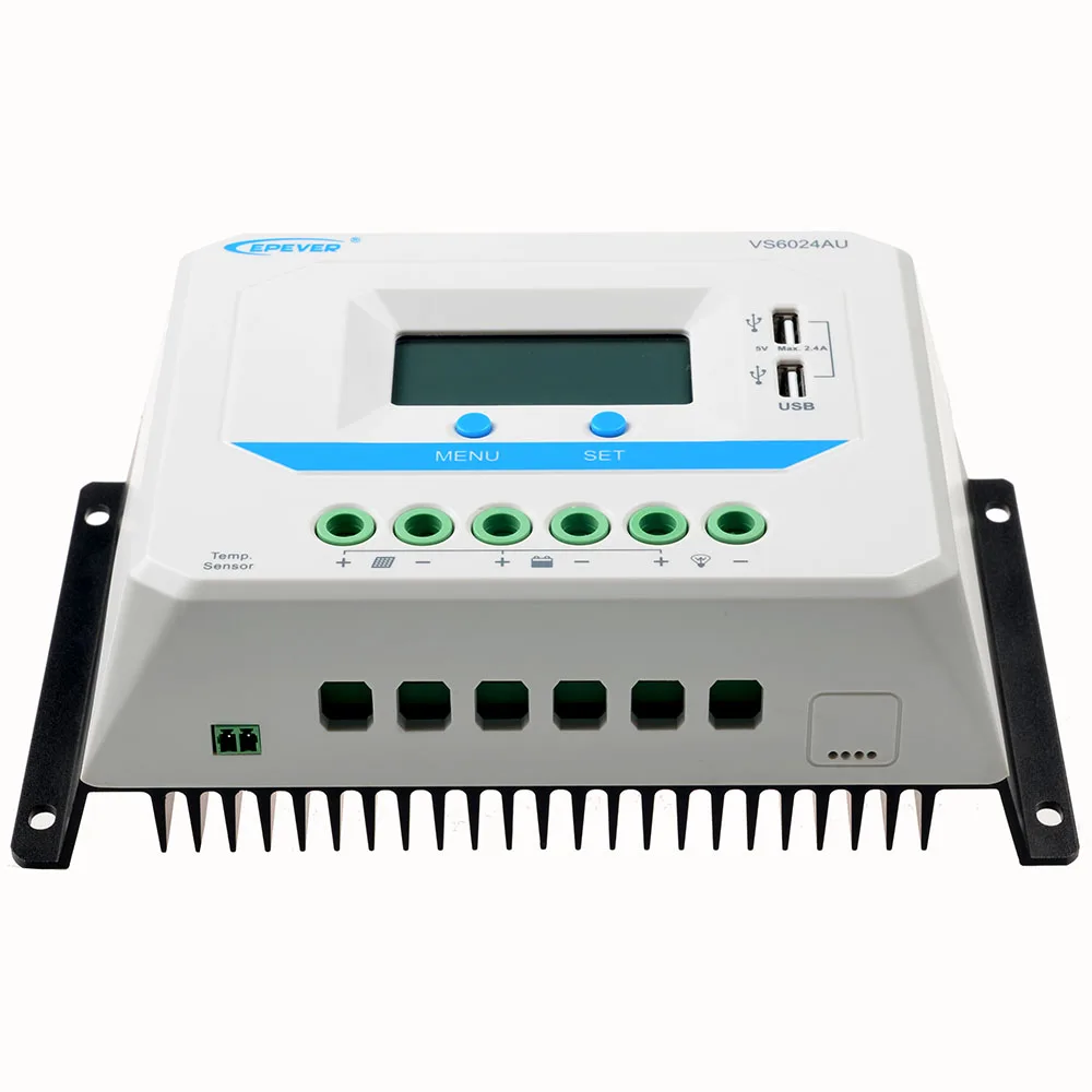 

20A PWM ViewStar AU Solar Controller 12V/24V Epever Battery Charge Regulator Max PV 50V Panel Charger VS2024AU Solar Regulator
