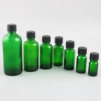 

Empty Perfume e liquid Glass Bottles Essential Oil Parfum Travel Use Refillable Green Blue Bottles with black cap 500pcs