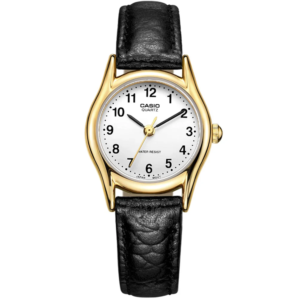 Casio часы женские часы лучший бренд класса люкс Водонепроницаемый Кварцевые часы женские дамы Подарки кожаный ремешок для часов Часы Спортивные часы relogio feminino reloj mujer montre homme bayan kol saati zegarek - Цвет: LTP1094Q7B1-1