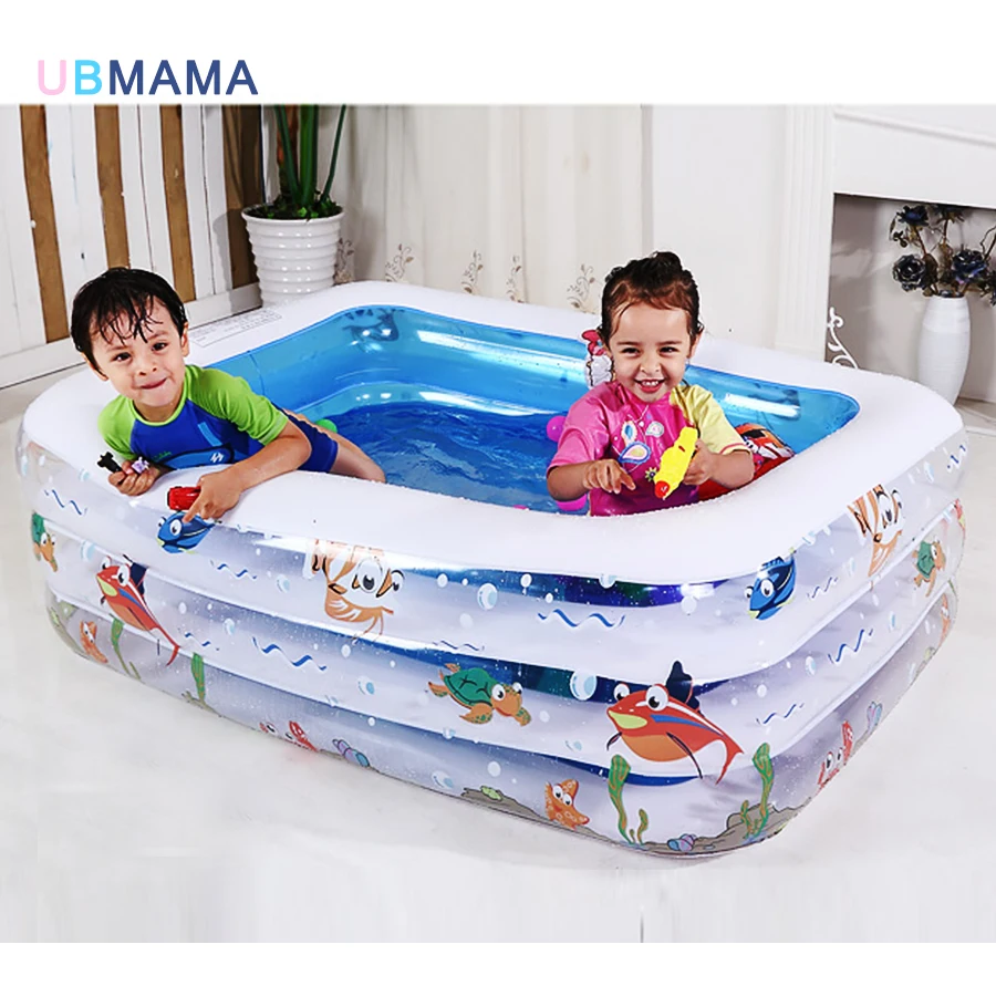 

High Quality Children's Home Use Paddling Pool Large Size Inflatable Square Swimming Pool Heat Preservation Kids Paddling Pool