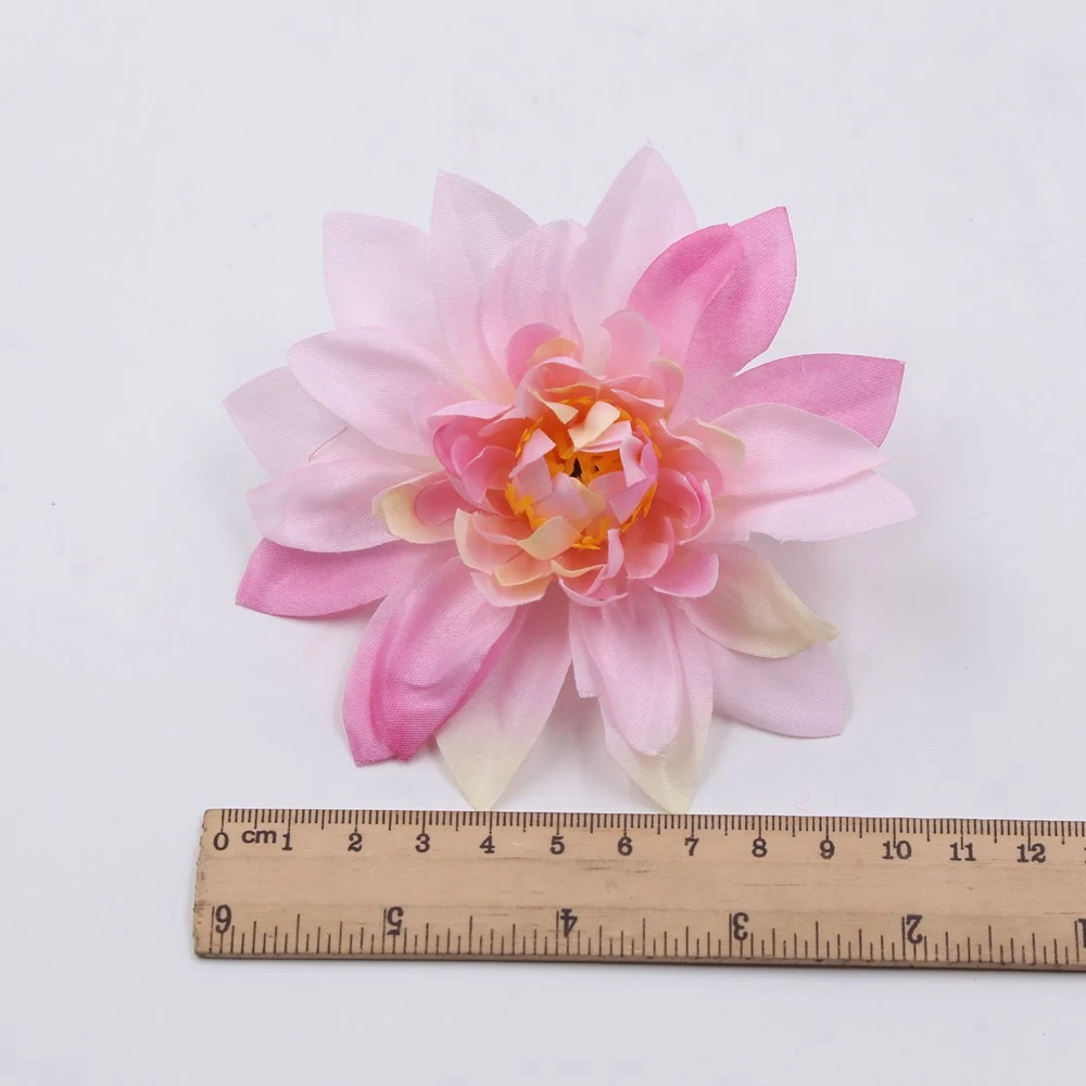50pcs Silk Dahlia Peony Flower Artificial Flower Autumn Vivid Leaves