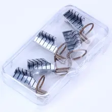 5 шт./кор. золото и серебро ногтей Книги по искусству Алюминий Бумага лоток ногтей Книги по искусству фототерапии металлический поднос Золотой Nail Книги по искусству инструментов поставки