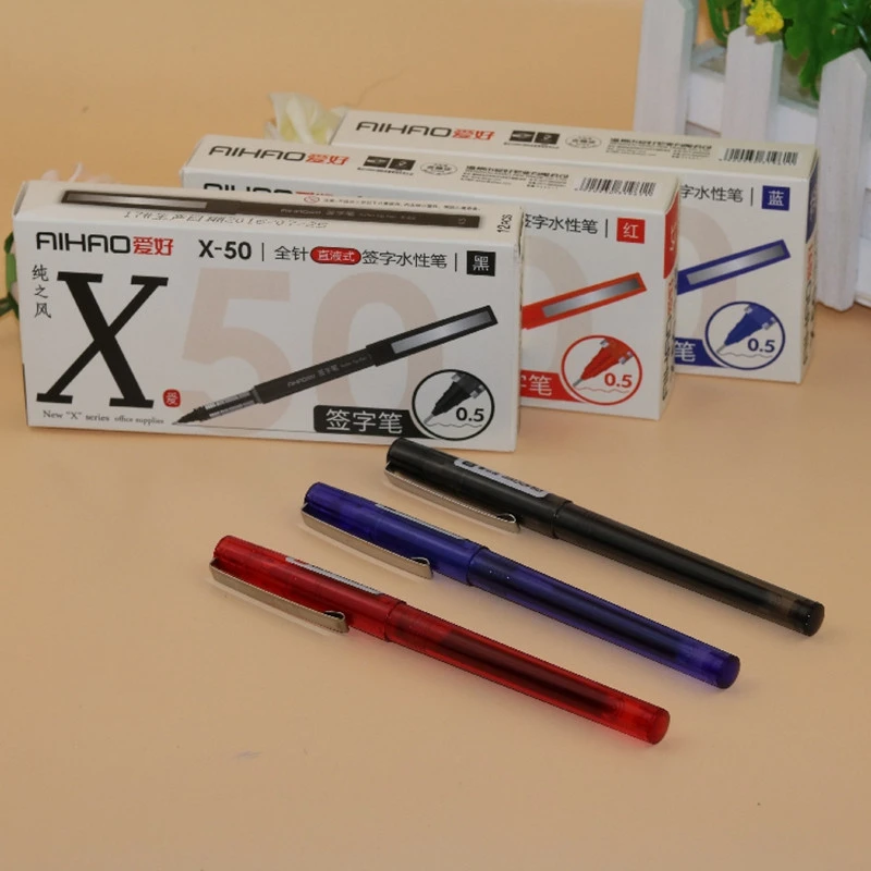 New Arrival Aihao Brand 0.5 Needle Tip Smooth Writing Cap Roller Tip