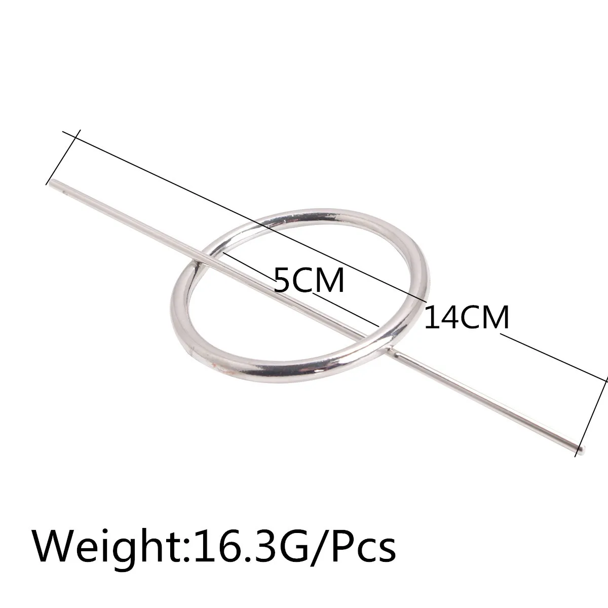 Fashion hair accessories geometric round hollow hairpin headwear circle hairpin jewelry