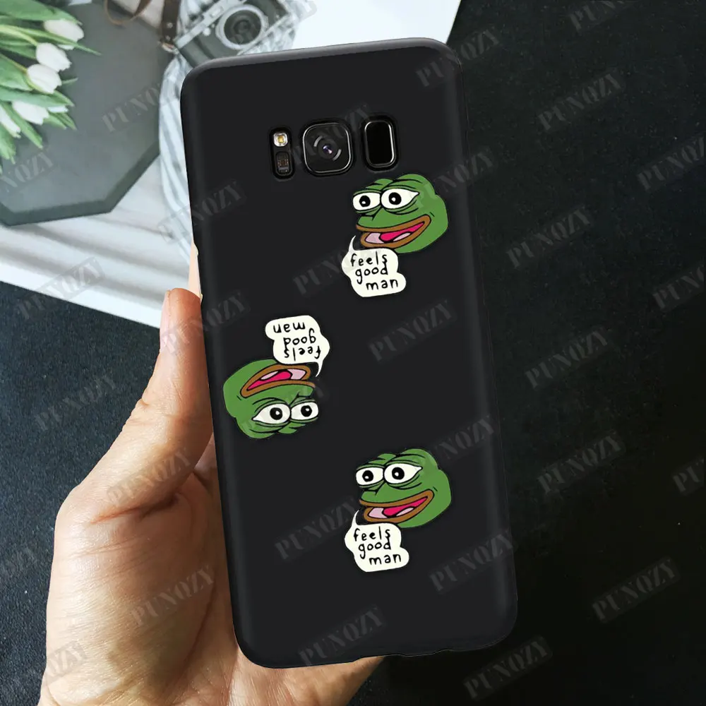 Забавный чехол для телефона Pepe the Frog для samsung S10 S8 S9 Plus S7 TPU силиконовый чехол для iphone 11 pro MAX XR 8 6S 7 Plus XS X - Цвет: TPU A394