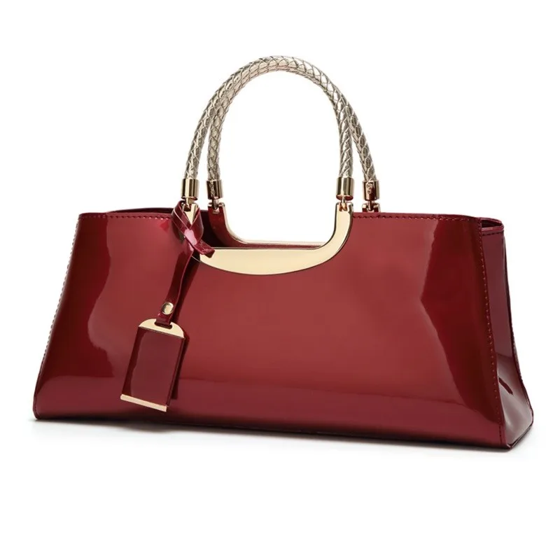 

Wobag New Women Evening Bag Fashion Light Rubber Patent Leather Elegant Handbag Shoulder Wedding Bridal Bag Banquet Bolsa 2018