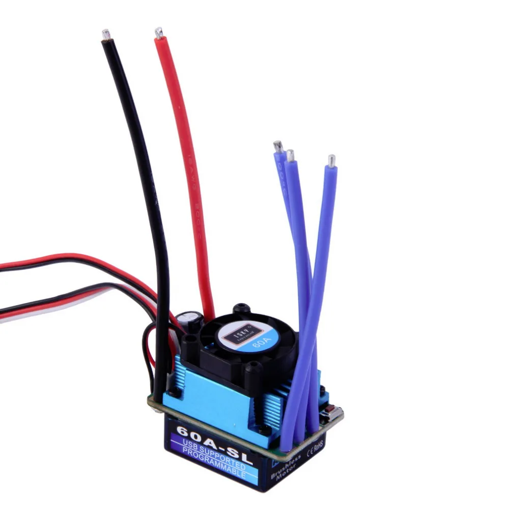 Hot Racing 60A ESC Brushless Electric Speed Controller For 1 10 font b RC b font