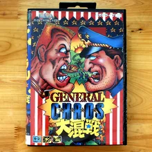 Общий хаос 16 бит MD карточная игра с коробку для Sega megadrive& бытие видео игровая консоль системы