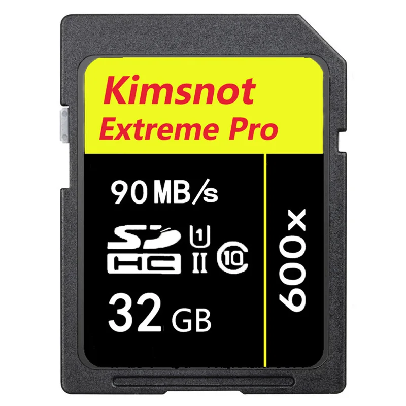 Карта памяти Kimsnot 600x32 ГБ SDHC класс 10 sd карта 16 Гб 64 128 256 SDXC высокоскоростная 90 МБ/с./с