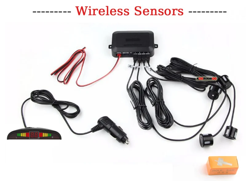 Koorinwoo беспроводной ЖК-монитор электромагнитный датчик парковки паркмастер обратный радар оповещение Индикатор зонд парковка Accossories