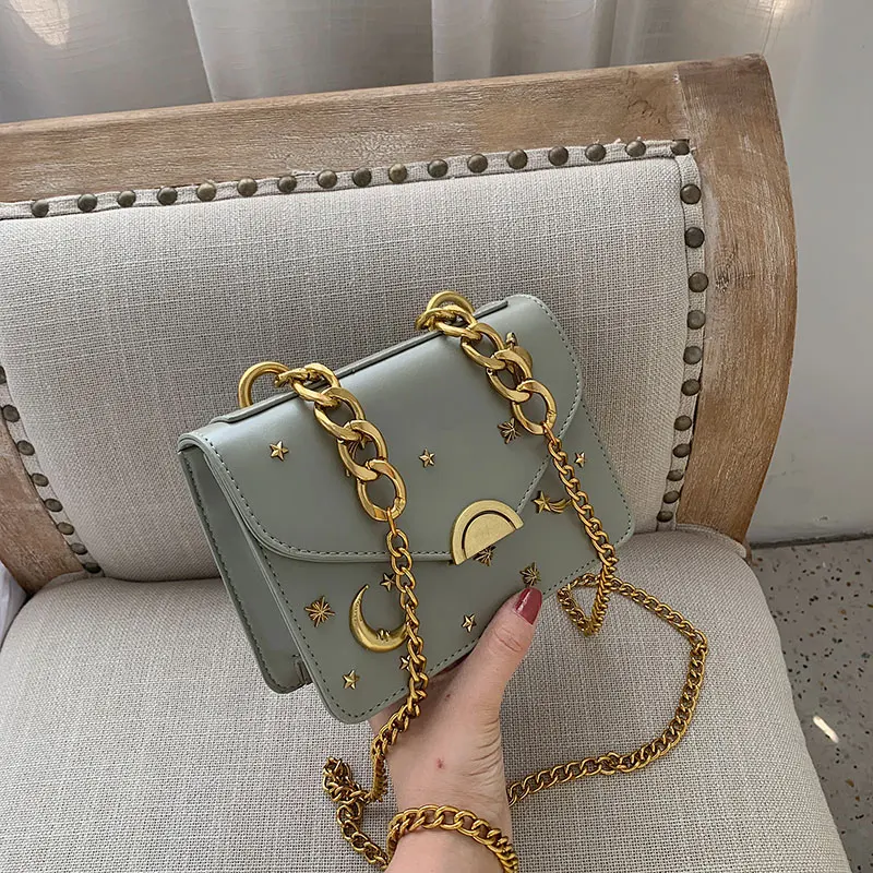 

Chic Chain Bag Girl 2019 New Korean Version Baitaoyang Style Single-compartment Leisure Style Bag