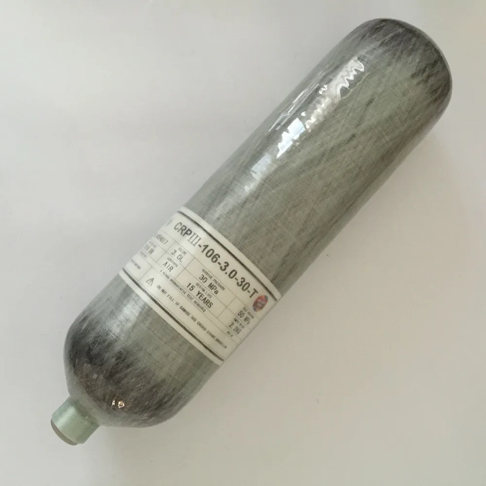 

2017 New fashion 3L CE 4500psi 300bar air pressure cylinder fully wrapped carbon fiber SCBA for pcp rifles -E