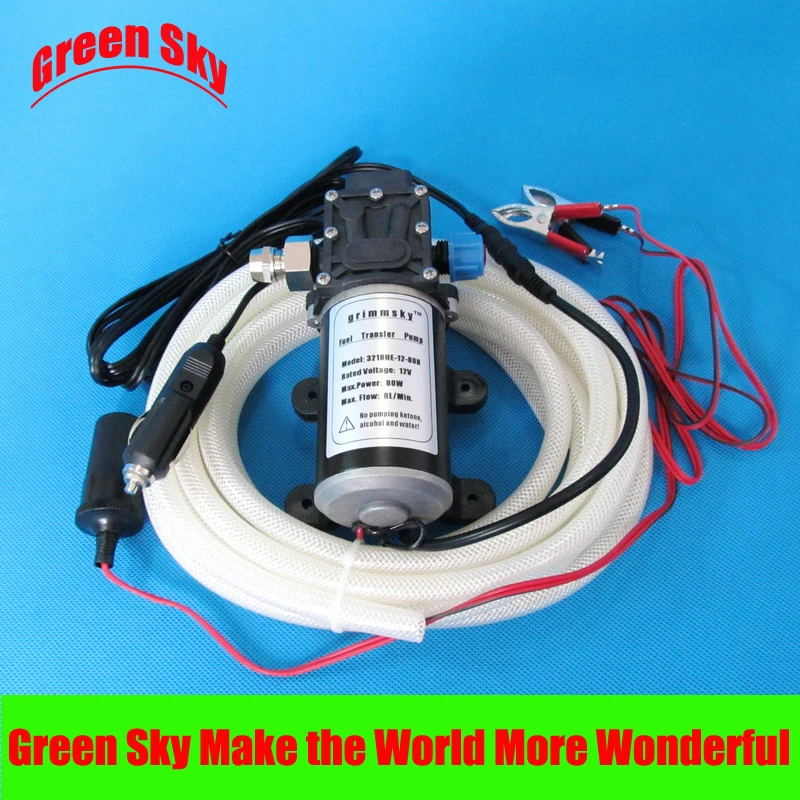 

8L/Min 80W Vehicle Mounted Kits pump oil 12v for explosion-proof gasoline pump,draw engine oil