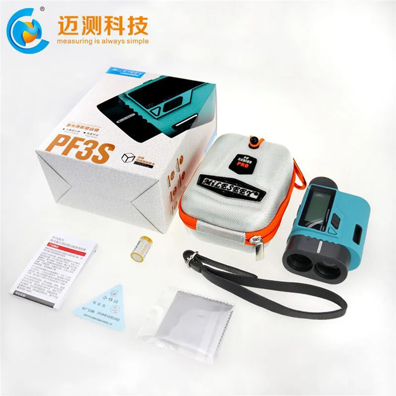 Mileseey PF3S Golf Laser Rangefinder Telescope 600m Laser Distance Meter Golf hunting Laser Range Finder with Flag-Lock 1500m