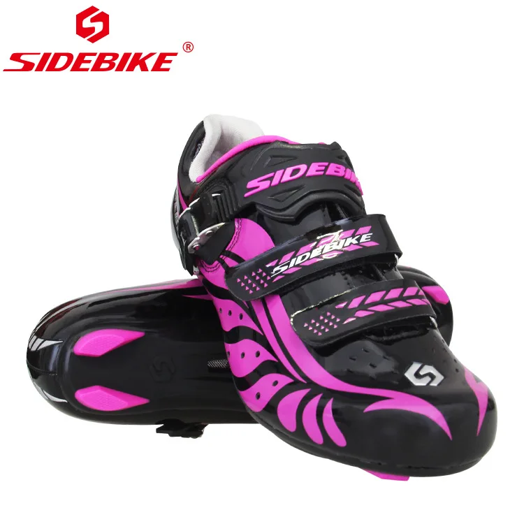 

HOT Women cycling shoes ultra-light road bike lock shoes breathable anti-skid cycling shoes New fashion Lady road bicycle shoes