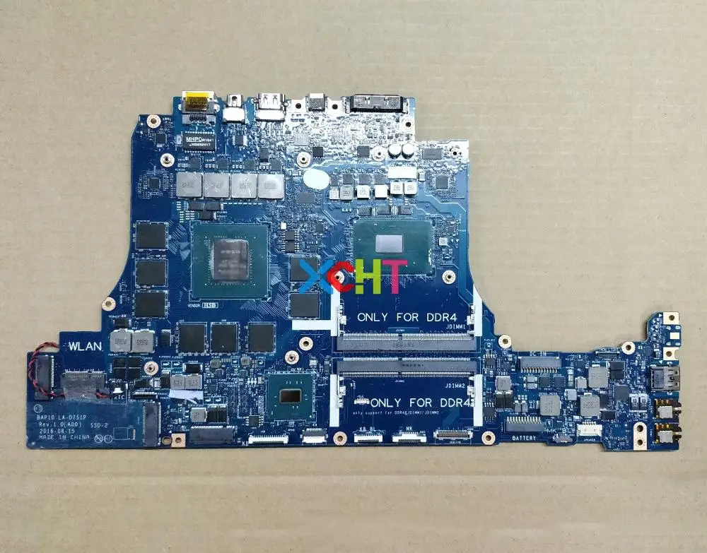 

for Dell Alienware 15 R3 17 R4 RNF7V CN-0RNF7V BAP10 LA-D751P i7-7700HQ N17E-G2-A1 GTX1070 8GB Motherboard Mainboard Tested