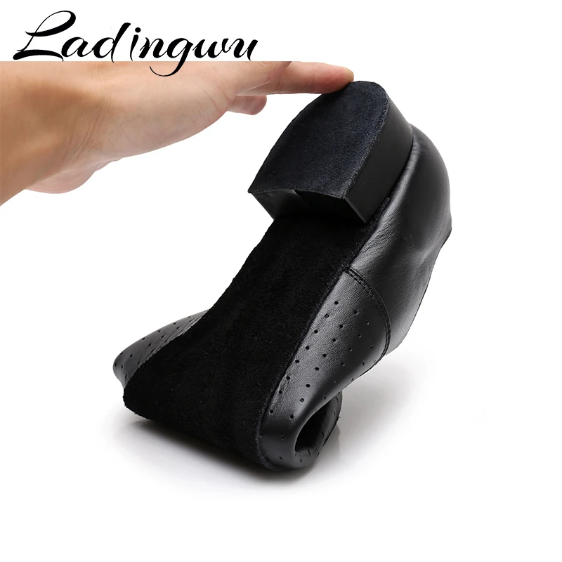 Ladingwu Genuine Leather Men's teaches shoes Modern dance shoes adult Men Ballroom dancing shoes sneakers for Men