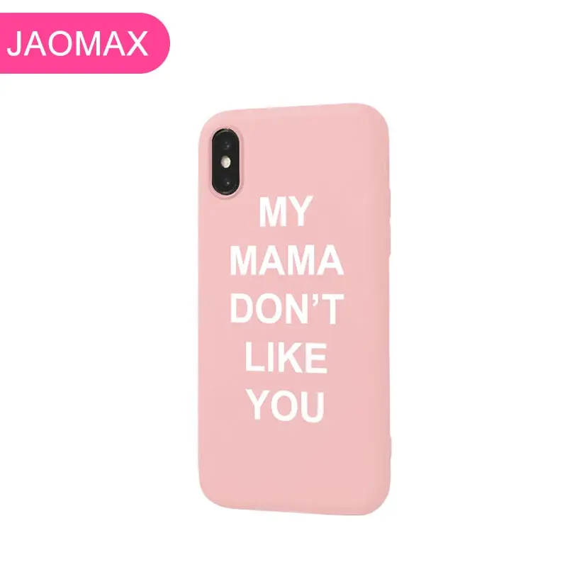 Jaomax Мягкая силиконовая задняя крышка письмо Цитата конфеты цветной чехол для
