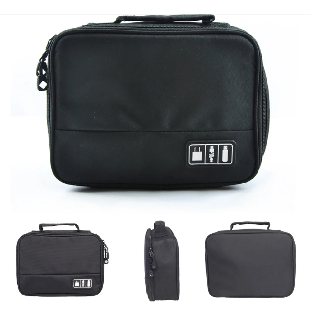 Waterproof Electronic Organizer Travel Bag Digital Usb Gadget Backpack Organizer Cable Charger Storage Case Device Organizer (5)