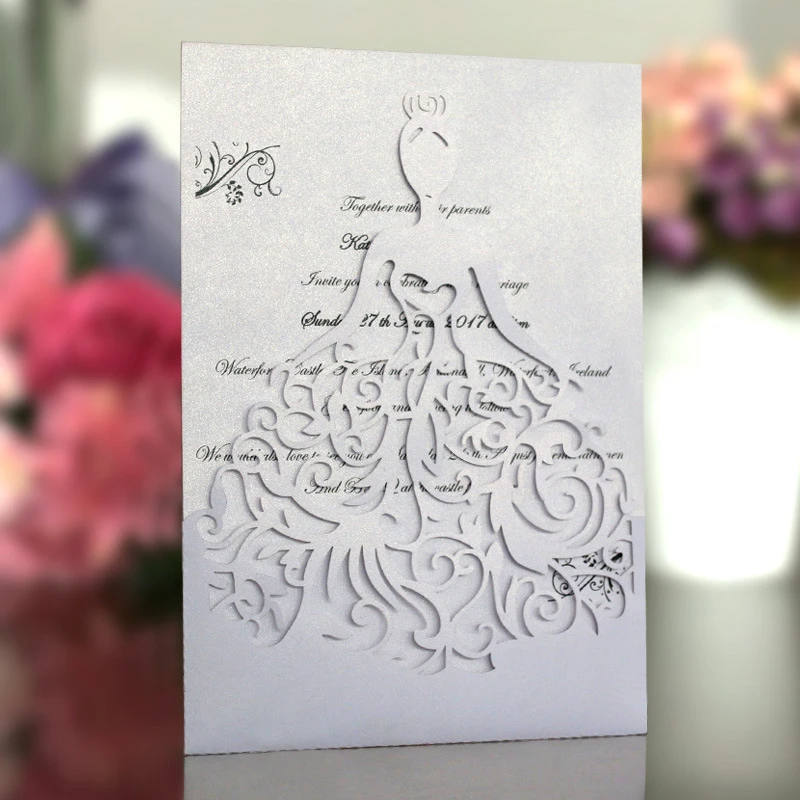 25 шт./лот, модель, Свадебный конверт, пригласительные открытки, полое сердце, поздравительная открытка, Новинка