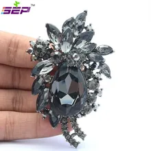 2016 Venta Caliente Venta de Moda Broche Broches Para Las Mujeres Joyería de Las Mujeres de la Flor Broches Pin Cristales Teardrop Broche de Accesorios 4997
