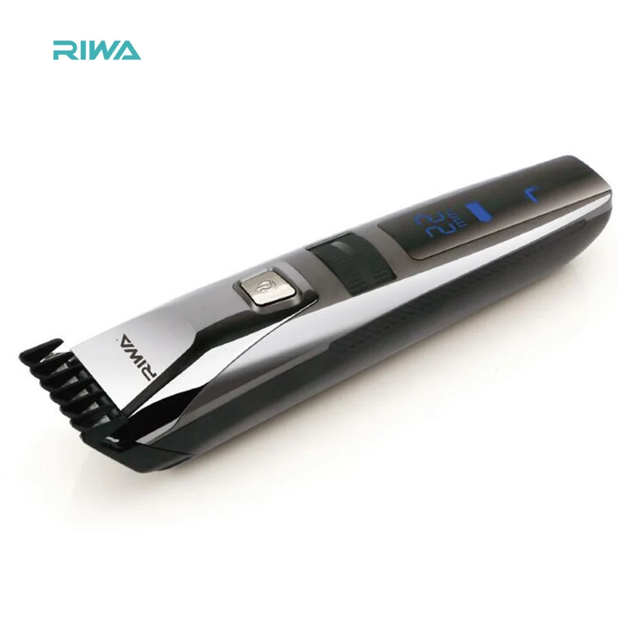 

Riwa Waterproof Electric hair clipper LCD Professional Hair Trimmer Rechargeable Lithium battery aluminum hair Shave Razor