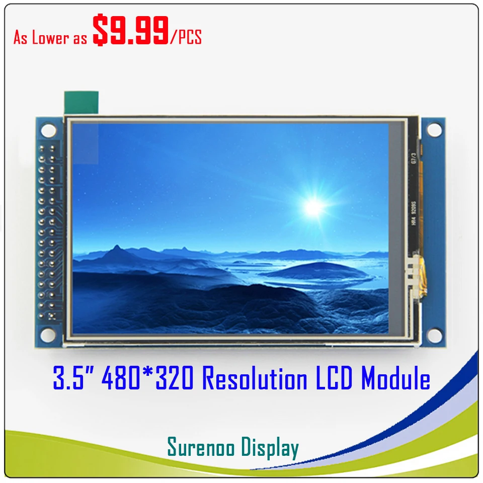 

3.5 inch 480*320 TFT LCD Module Display Screen with Touch Panel Drive IC ILI9486 XPT2046 PCB Adpater