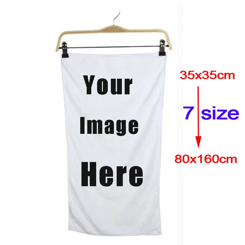 

DIY Image Custom Print Towels Bath Towels Home Bathroom Loop Towel Facecloth Washcloth Washrag Supplies Exquisite gift With Logo