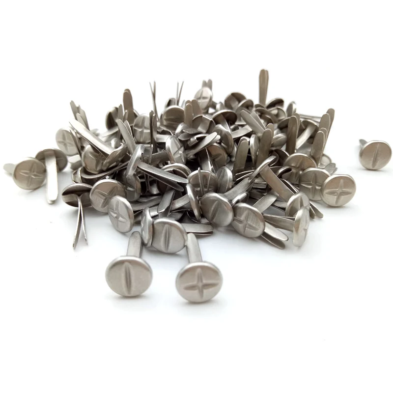 Comprar 100 piezas 8mm Color plateado Cruz Brads