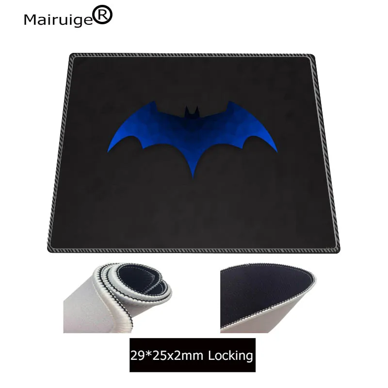 Mairuige Batman Large Size Lock Edge Mouse Pad Natural Rubber Material Waterproof Desk Gaming Mouse