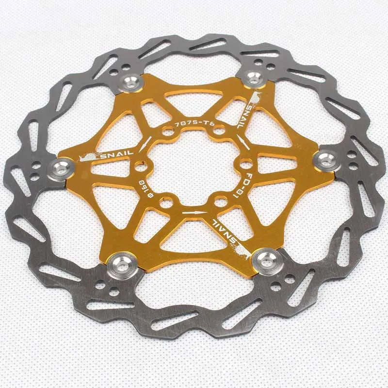 

Bicycle Brake Pads MTB Mountain Bike Super Heat Dissipation Floating Disc 160/180/203mm Six Nails Brake Disc Bike Brake Rotor