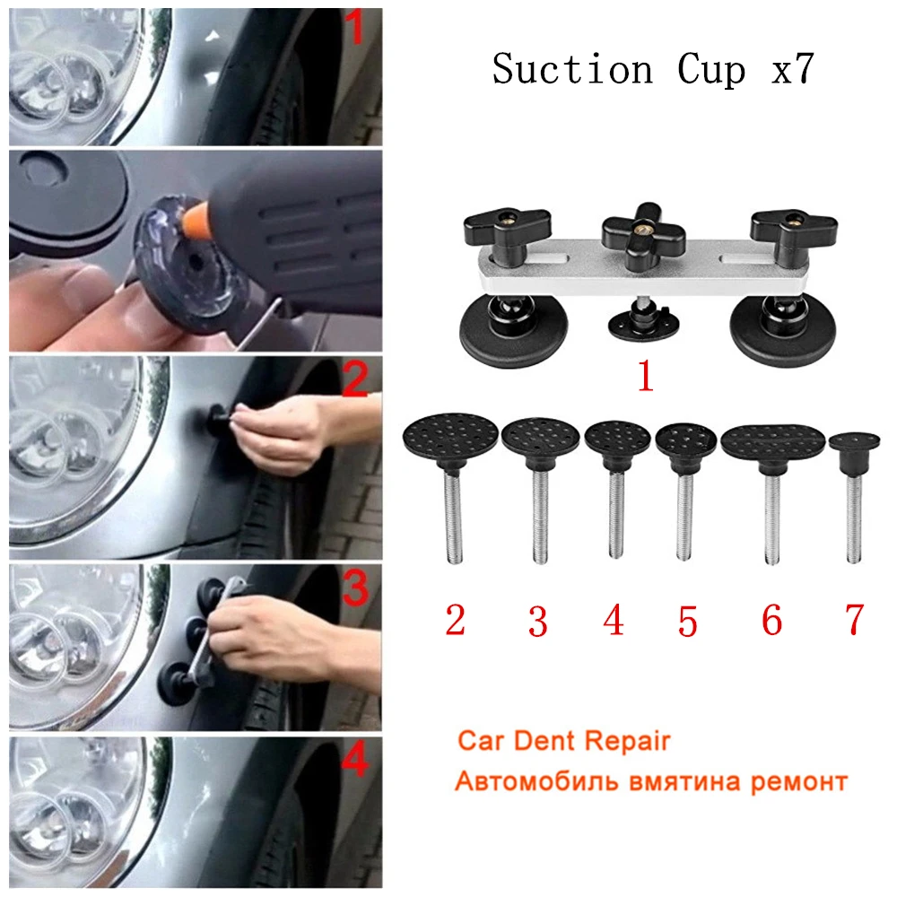 Paintless Dent Puller Pulling Bridge Hand Tool Set Car Dent Repair Tools