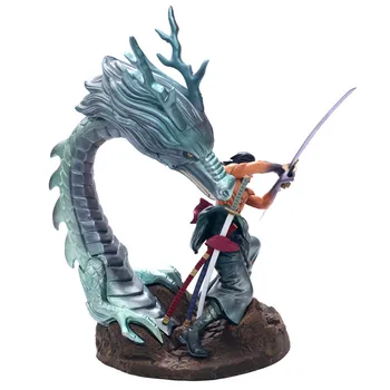 

Anime Roronoa Zoro Swordman Green Dragon The Top Decisive Battle GK Statue Anime PVC Action Figure Collect Model Toy M1697